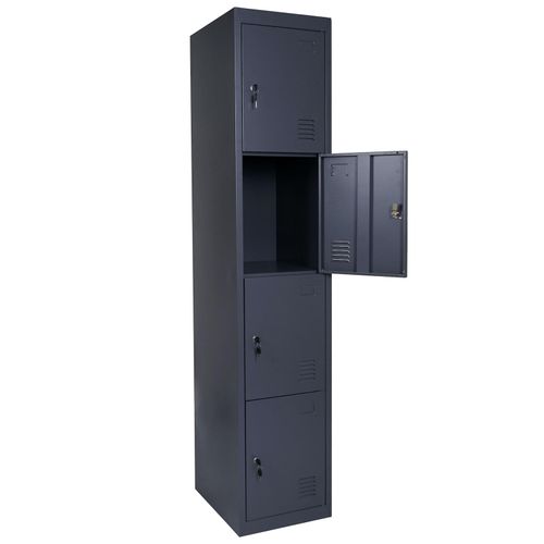 4057651807096 - Schließfach Preston T163 Schließfachschrank Wertfachschrank Spind Metall 180x38x45cm ~ anthrazit 4057651807096 - Schließfach Preston T163 Schließfachschrank Wertfachschrank Spind Metall 180x38x45cm ~ anthrazit