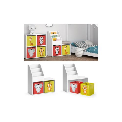4251421964556 - Kinderregal Aufbewahrungsregal Spielzeugablage Luigi Weiß Sitzbank Faltbox 4251421964556 - Kinderregal Aufbewahrungsregal Spielzeugablage Luigi Weiß Sitzbank Faltbox