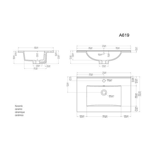 4251982655009 - Badmöbel Limes & Waschtisch 70cm 2 Greifraum SoftClose Auszüge weiß Hg