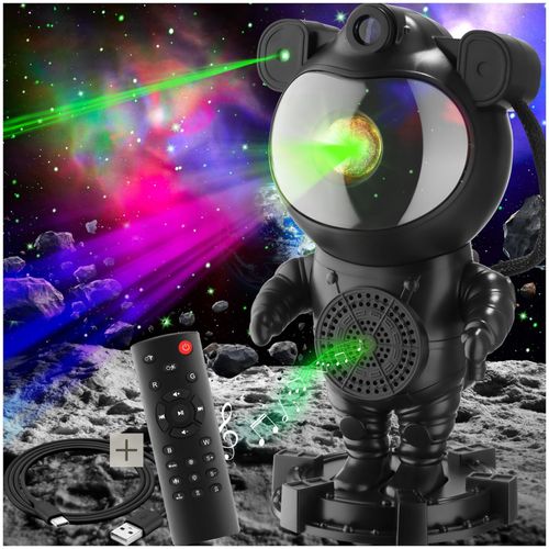 4061173268327 - tectake® LED-Sternenhimmel-Projektor 360° drehbarer Kopf mit Sternen Mond und Nebel 4 RGB-Farben 5 W inkl Stromkabel Bluetooth- und Music-Funktion mit 8 Sounds sowie Timer 4061173268327 - tectake® LED-Sternenhimmel-Projektor 360° drehbarer Kopf mit Sternen Mond und Nebel 4 RGB-Farben 5 W inkl Stromkabel Bluetooth- und Music-Funktion mit 8 Sounds sowie Timer