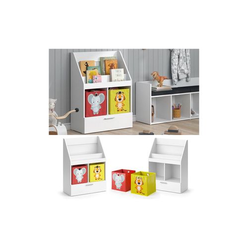 4066731195671 - Kinderregal Bücherregal Wandregal Luigi Weiß 72x96 cm modern Kinderzimmer Regal Spielzeugregal Dekoregal Standregal Aufbewahrungsregal Würfelregal Schublade Ablage Fach freistehend Faltbox 4066731195671 - Kinderregal Bücherregal Wandregal Luigi Weiß 72x96 cm modern Kinderzimmer Regal Spielzeugregal Dekoregal Standregal Aufbewahrungsregal Würfelregal Schublade Ablage Fach freistehend Faltbox