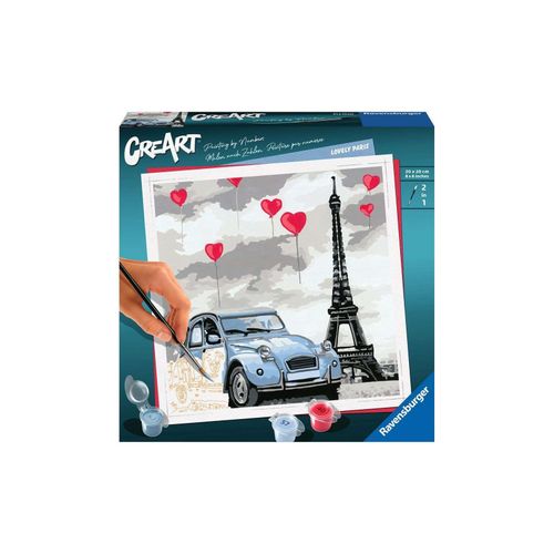 4005556289967 - Malen nach Zahlen RAVENSBURGER Lovely Paris Malvorlagen bunt Kinder Basteln Malen Kosmetik Schmuck Made in Europe  FSC - schützt Wald weltweit