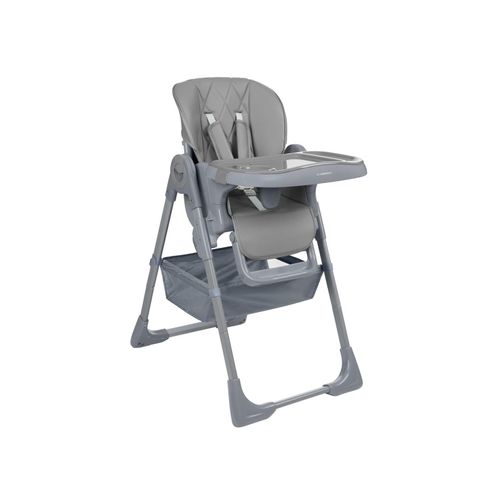 3800171217699 - Kikkaboo Kinderhochstuhl Comfy höhenverstellbar Gurt Doppeltablett klappbar hellgrau 3800171217699 - Kikkaboo Kinderhochstuhl Comfy höhenverstellbar Gurt Doppeltablett klappbar hellgrau