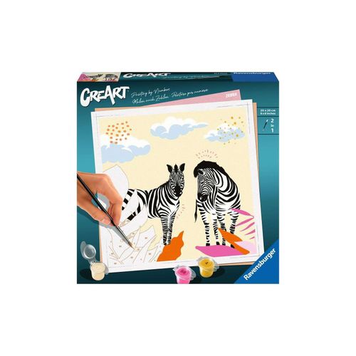 4005556236664 - Malen nach Zahlen RAVENSBURGER CreArt Zebra Malvorlagen bunt Kinder Malen Zubehör Made in Europe FSC- schützt Wald - weltweit 4005556236664 - Malen nach Zahlen RAVENSBURGER CreArt Zebra Malvorlagen bunt Kinder Malen Zubehör Made in Europe FSC- schützt Wald - weltweit