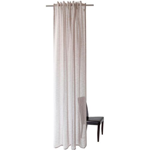 4043343540143 - Gardine Oskar Gardinen Gr 245 cm verdeckte Schlaufen 140 cm grau (taupe) Verdeckte Schlaufen Gardine uni Wohnzimmer Schlafzimmer transparent