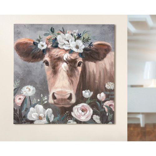 4063387383001 - Leinwandbild GILDE Bild Blumenkuh braun Bilder B H T 90cm x 90cm x 27cm Leinwand B90cm H90cm T27cm