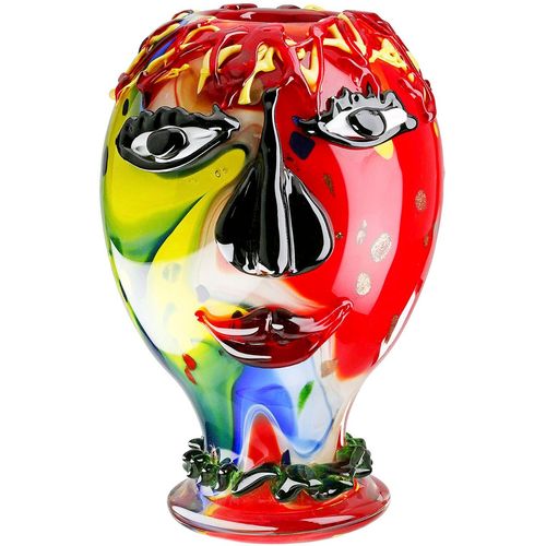 4063387274637 - Tischvase CASABLANCA BY GILDE Gesichtsvaseb Andrew mehrfarbig H29 cm bunt (mehrfarbig) B21cm H29cm T21cm Ø21cm Glas Vasen 4063387274637 - Tischvase CASABLANCA BY GILDE Gesichtsvaseb Andrew mehrfarbig H29 cm bunt (mehrfarbig) B21cm H29cm T21cm Ø21cm Glas Vasen