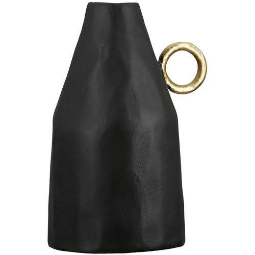 4063387698112 - Tischvase GILDE Vase Dora schwarz H31 cm schwarz B145cm H31cm T145cm Aluminium Vasen 4063387698112 - Tischvase GILDE Vase Dora schwarz H31 cm schwarz B145cm H31cm T145cm Aluminium Vasen