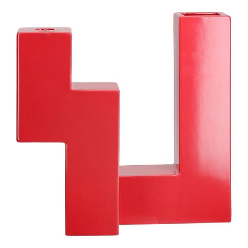 4063387344088 - Tischvase GILDE Kerzenleuchter-Vase Patras rot B26cm H256cm T125cm Keramik Vasen 4063387344088 - Tischvase GILDE Kerzenleuchter-Vase Patras rot B26cm H256cm T125cm Keramik Vasen