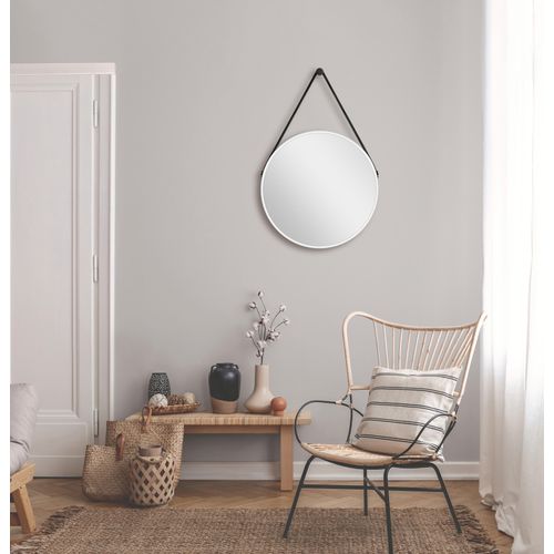 4250312114490 - - White Style Spiegel rund � 50 cm � runder Wandspiegel in matt wei� � Badspiegel rund mit hochwertigen Aluminiumrahmen - Dekospiegel 4250312114490 - - White Style Spiegel rund � 50 cm � runder Wandspiegel in matt wei� � Badspiegel rund mit hochwertigen Aluminiumrahmen - Dekospiegel