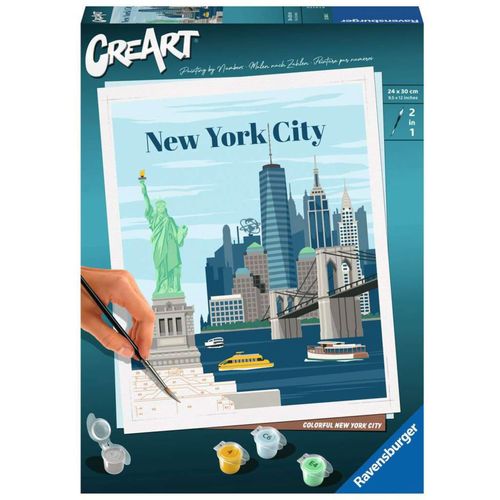 4005556236862 - CreArt Painting by Numbers - Colorful New York 4005556236862 - CreArt Painting by Numbers - Colorful New York