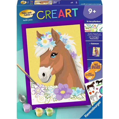4005556239993 - CreArt - Pferd mit Blumen Malen 4005556239993 - CreArt - Pferd mit Blumen Malen