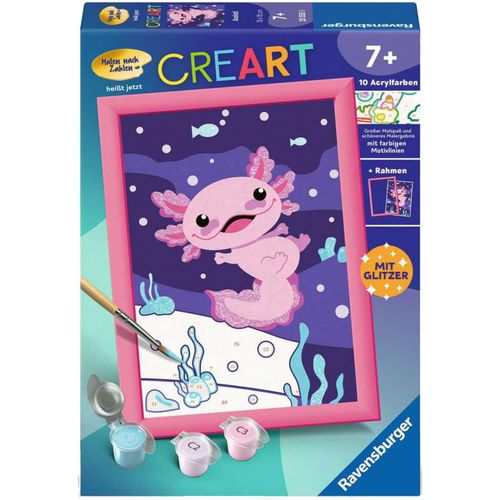 4005556255559 - Malen nach Zahlen RAVENSBURGER CreArt Axolotl bunt Malvorlagen KinderB13cm H18cm Made in Europe B13cm H18cm 4005556255559 - Malen nach Zahlen RAVENSBURGER CreArt Axolotl bunt Malvorlagen KinderB13cm H18cm Made in Europe B13cm H18cm