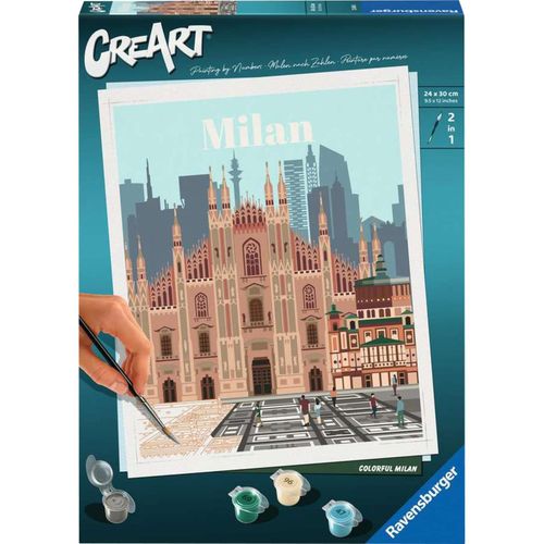 4005556236886 - Malen nach Zahlen RAVENSBURGER CreArt Colorful Milan bunt Malvorlagen KinderB24cm H30cm Made in Europe B24cm H30cm 4005556236886 - Malen nach Zahlen RAVENSBURGER CreArt Colorful Milan bunt Malvorlagen KinderB24cm H30cm Made in Europe B24cm H30cm