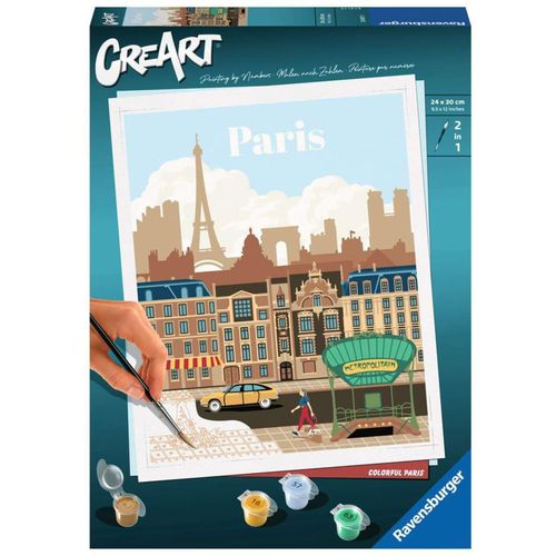 4005556236879 - Malen nach Zahlen RAVENSBURGER CreArt Colorful Paris bunt Malvorlagen KinderB24cm H30cm Made in Europe B24cm H30cm 4005556236879 - Malen nach Zahlen RAVENSBURGER CreArt Colorful Paris bunt Malvorlagen KinderB24cm H30cm Made in Europe B24cm H30cm