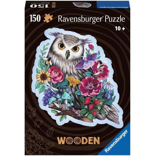 4005556175116 - Ravensburger Puzzle 17511 - Geheimnisvolle Eule - 150 Teile Kontur-Holzpuzzle mit stabilen individuellen Puzzleteilen und 15 kleinen Holzfiguren (Whimsies) für Kinder und Erwachsene ab 10 Jahren 4005556175116 - Ravensburger Puzzle 17511 - Geheimnisvolle Eule - 150 Teile Kontur-Holzpuzzle mit stabilen individuellen Puzzleteilen und 15 kleinen Holzfiguren (Whimsies) für Kinder und Erwachsene ab 10 Jahren