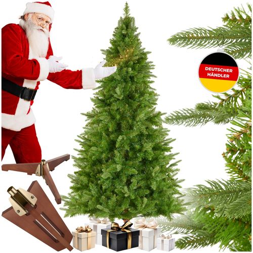 4061173269775 - tectake® Weihnachtsbaum verschiedene Größen künstlich in Grün PVC- und Spritzgussnadeln formbar mit viel Volumen klappbarer Baumständer aus Holz 4061173269775 - tectake® Weihnachtsbaum verschiedene Größen künstlich in Grün PVC- und Spritzgussnadeln formbar mit viel Volumen klappbarer Baumständer aus Holz
