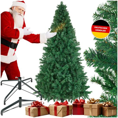 4061173269676 - tectake® Künstlicher Weihnachtsbaum - Geschlossener künstlicher Weihnachtsbaum mit biegsamen Tannenzweigen und Stahlständer - 230 cm 1346 Nadeln - Grün ideal für Weihnachtsdekorationen 4061173269676 - tectake® Künstlicher Weihnachtsbaum - Geschlossener künstlicher Weihnachtsbaum mit biegsamen Tannenzweigen und Stahlständer - 230 cm 1346 Nadeln - Grün ideal für Weihnachtsdekorationen