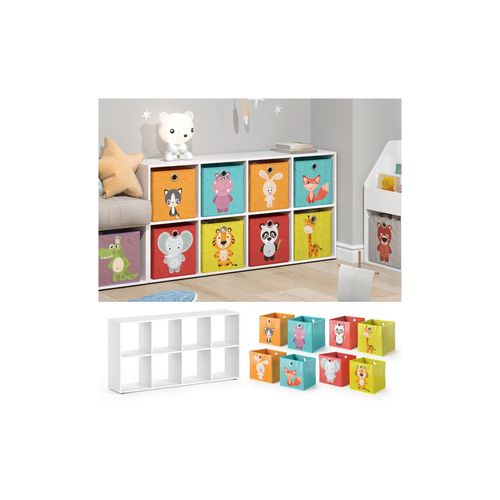 4066731034833 - Bücherregal Wandregal Standregal Scutum Weiß Raumteiler Kinder-Faltboxen 4066731034833 - Bücherregal Wandregal Standregal Scutum Weiß Raumteiler Kinder-Faltboxen