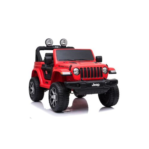 4260259870922 - ES-Toys Kinder Elektroauto Jeep Wrangler Rubicon EVA Reifen Allrad lizenziert rot