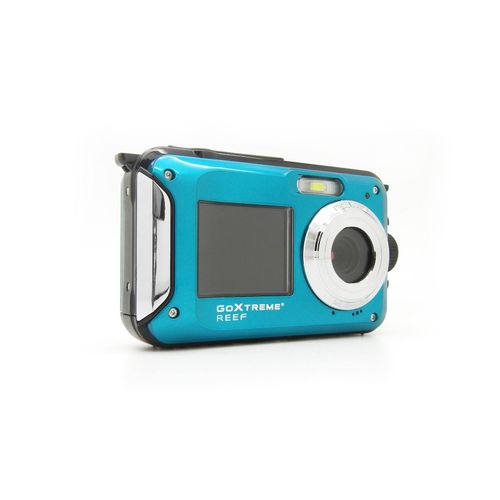4260041685758 - GoXtreme Reef Blue Digitalkamera 24 Megapixel Blau Full HD Video Wasserdicht bis 3 m Unterwasserkamera Stoßfest mit eingebautem Blitz 4260041685758 - GoXtreme Reef Blue Digitalkamera 24 Megapixel Blau Full HD Video Wasserdicht bis 3 m Unterwasserkamera Stoßfest mit eingebautem Blitz