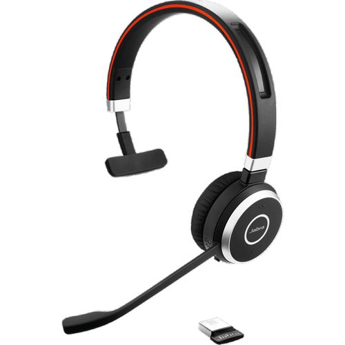 5706991026382 - Evolve 65 Second Edition - MS Teams Telefon On Ear Headset Bluetooth® Funk Mono Schwarz Noise Cancelling Mikrofon-Rauschunterdrückung Headset
