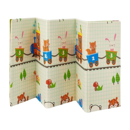 4260565528210 - Kinder Spielmatte Toni 180x200 cm Tiere - XXL Matte Schaumstoff - faltbar & soft - Grün 4260565528210 - Kinder Spielmatte Toni 180x200 cm Tiere - XXL Matte Schaumstoff - faltbar & soft - Grün