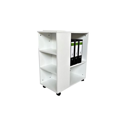 4260620359551 - Jet-line - Druckertisch Büro Rollen Druckerständer Organizer Rollschrank leon weiß 4260620359551 - Jet-line - Druckertisch Büro Rollen Druckerständer Organizer Rollschrank leon weiß