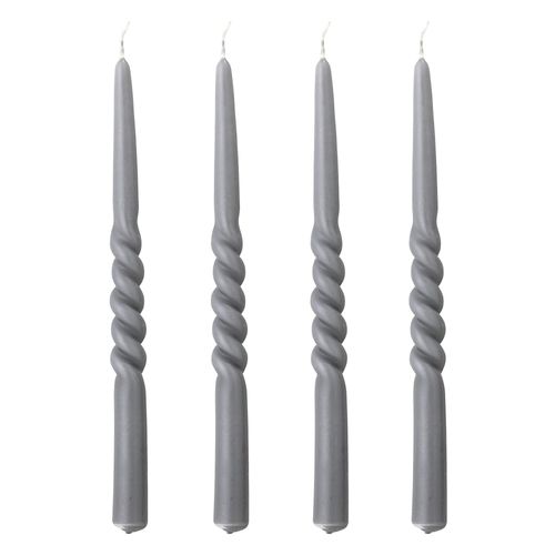 5711173273829 - 4er Set Spitzkerze gedreht Ø22 x H30 cm 4er Set 5711173273829 - 4er Set Spitzkerze gedreht Ø22 x H30 cm 4er Set