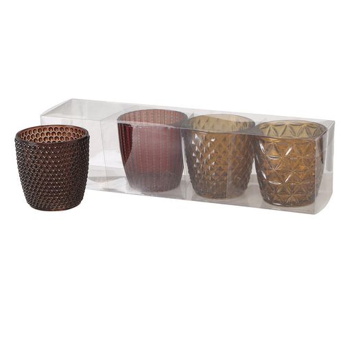 4020607919259 - Windlicht Marilu 4er Set Ø 75 cm Höhe 75 cm braun 4020607919259 - Windlicht Marilu 4er Set Ø 75 cm Höhe 75 cm braun