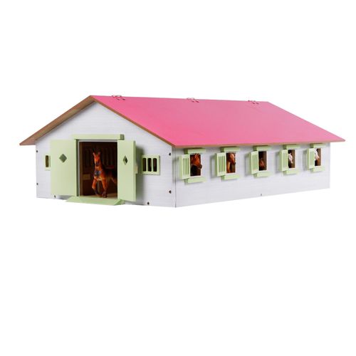 8713219344934 - Kids Globe Farming Reiterhof mit 9 Pferdeboxen Pferdehof aus Holz mit Faltdach 8713219344934 - Kids Globe Farming Reiterhof mit 9 Pferdeboxen Pferdehof aus Holz mit Faltdach