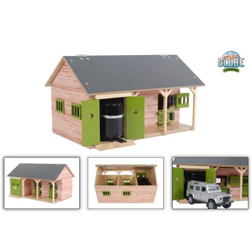8713219382790 - Kids Globe Pferdestall 132 mit 2 Pferdeboxen 1 Lagerraum ohne Pferde Holz 8713219382790 - Kids Globe Pferdestall 132 mit 2 Pferdeboxen 1 Lagerraum ohne Pferde Holz