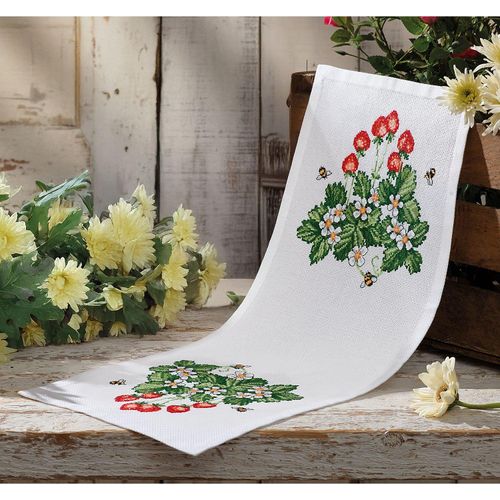 5702856315547 - Stickläufer Erdbeeren