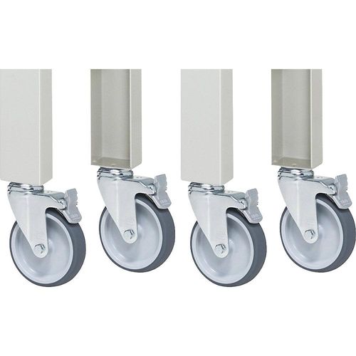 4040376507051 - Rollensatz inklusive Rückenloch 200 kg 4 Lenkrollen mit Feststeller 4040376507051 - Rollensatz inklusive Rückenloch 200 kg 4 Lenkrollen mit Feststeller