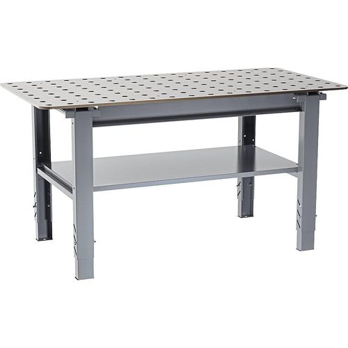 4061753293640 - Schweißtisch höhenverstellbar Stahl BxT 1600 x 800 mm grau 4061753293640 - Schweißtisch höhenverstellbar Stahl BxT 1600 x 800 mm grau