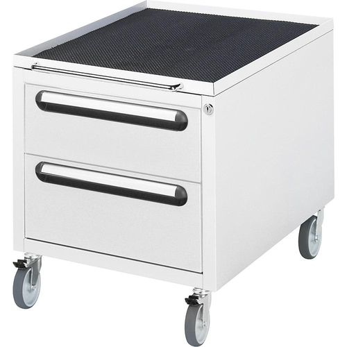 4040376491947 - Roll-Container mit 2 Schubladen lichtgrau RAL 7035 BxTxH 480 x 600 x 540 mm 4040376491947 - Roll-Container mit 2 Schubladen lichtgrau RAL 7035 BxTxH 480 x 600 x 540 mm