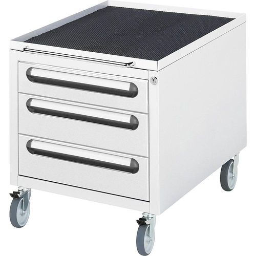 4040376521415 - Roll-Container mit 3 Schubladen lichtgrau RAL 7035 BxTxH 480 x 600 x 540 mm 4040376521415 - Roll-Container mit 3 Schubladen lichtgrau RAL 7035 BxTxH 480 x 600 x 540 mm