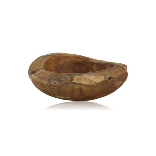 8720246324952 - Teakholz Obstschale Bienenwachs behandelt Ø 30-35 cm 8720246324952 - Teakholz Obstschale Bienenwachs behandelt Ø 30-35 cm