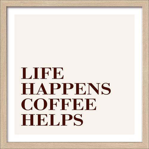 4019449518393 - Gerahmtes Bild COFFEE HELPS 4019449518393 - Gerahmtes Bild COFFEE HELPS