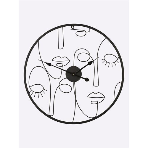 4895228808943 - Wanduhr HEINE HOME schwarz Wanduhren B H T 605cm x 605cm x 3cm B605cm H605cm T3cm 4895228808943 - Wanduhr HEINE HOME schwarz Wanduhren B H T 605cm x 605cm x 3cm B605cm H605cm T3cm