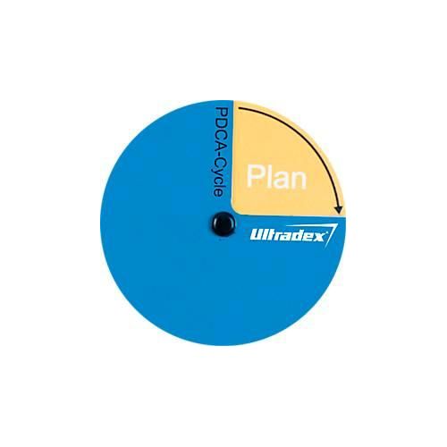 4063722482864 - PDCA-Zyklus Ultradex rund 4 Phasen mit jeweils eigener Farbe magnetisch Ø 70 mm magnetische Folie blau 4063722482864 - PDCA-Zyklus Ultradex rund 4 Phasen mit jeweils eigener Farbe magnetisch Ø 70 mm magnetische Folie blau