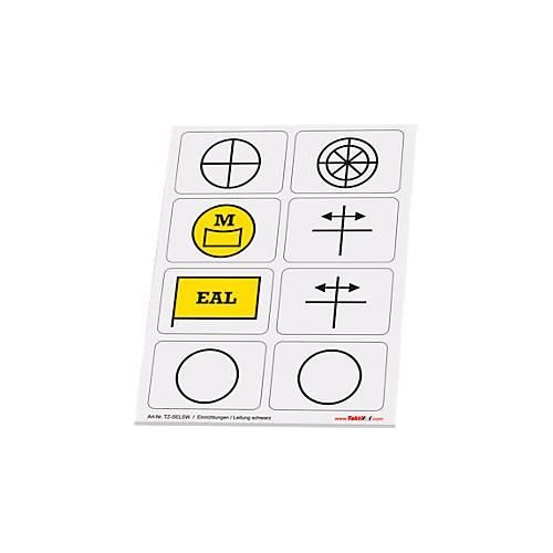 4260291141271 - Taktische Zeichen Taktifol Einrichtungen-Leitung rechteckig selbsthaftend beschriftbar trocken abwischbar L 46 x B 32 mm mehrfarbig 8 Zeichen 4260291141271 - Taktische Zeichen Taktifol Einrichtungen-Leitung rechteckig selbsthaftend beschriftbar trocken abwischbar L 46 x B 32 mm mehrfarbig 8 Zeichen