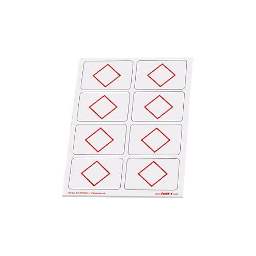 4260291141349 - Taktische Zeichen Taktifol Personen rechteckig selbsthaftend beschriftbar trocken abwischbar L 46 x B 32 mm rot 8 Zeichen 4260291141349 - Taktische Zeichen Taktifol Personen rechteckig selbsthaftend beschriftbar trocken abwischbar L 46 x B 32 mm rot 8 Zeichen