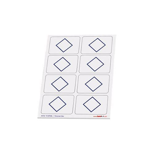 4260291141332 - Taktische Zeichen Taktifol Personen rechteckig selbsthaftend beschriftbar trocken abwischbar L 46 x B 32 mm blau 8 Zeichen 4260291141332 - Taktische Zeichen Taktifol Personen rechteckig selbsthaftend beschriftbar trocken abwischbar L 46 x B 32 mm blau 8 Zeichen