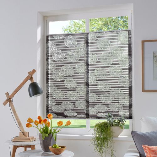 6970292996326 - Plissee MY HOME BELUM Plissees Gr 130 cm zweiseitig verschiebbar 40 cm grau Plissees ohne Bohren Plissee Klemmfix im Fixmaß Ausbrenner Kreise Blumen Klemmträger 6970292996326 - Plissee MY HOME BELUM Plissees Gr 130 cm zweiseitig verschiebbar 40 cm grau Plissees ohne Bohren Plissee Klemmfix im Fixmaß Ausbrenner Kreise Blumen Klemmträger
