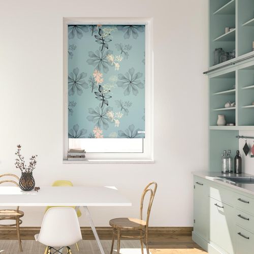 4251369826251 - Seitenzugrollo ORIGINAL Rollo Klemmfix ohne Bohren blickdicht Aqua Floral - Blau Rollos Gr 150 cm stufenlos positionierbar 80 cm blau (blau weiß) Kinder Kinderzimmer-Rollos 4251369826251 - Seitenzugrollo ORIGINAL Rollo Klemmfix ohne Bohren blickdicht Aqua Floral - Blau Rollos Gr 150 cm stufenlos positionierbar 80 cm blau (blau weiß) Kinder Kinderzimmer-Rollos