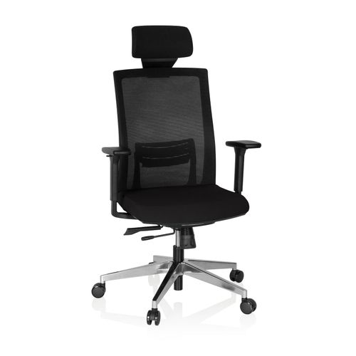 4251084668525 - Profi Chefsessel CAPTIVA Stoff Netzstoff mit Armlehnen (höhenverstellbar) hjh OFFICE 4251084668525 - Profi Chefsessel CAPTIVA Stoff Netzstoff mit Armlehnen (höhenverstellbar) hjh OFFICE