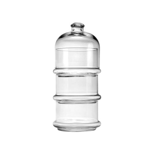 8693357532380 - Patisserie Basic Set 3 stapelbare Behälter mit Kuppel Glas Transparent - Pasabahce 8693357532380 - Patisserie Basic Set 3 stapelbare Behälter mit Kuppel Glas Transparent - Pasabahce