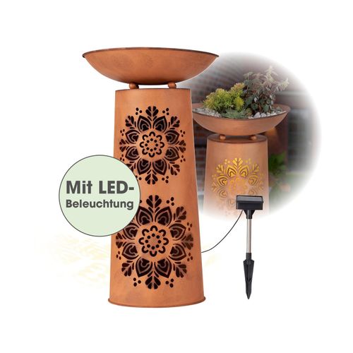 4067522060901 - EASYmaxx LED-Dekosäule Rost-Optik Mandala rund 4067522060901 - EASYmaxx LED-Dekosäule Rost-Optik Mandala rund