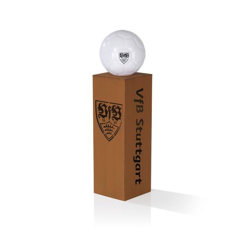 4049618019901 - VFB LED-Dekosäule Rost-Optik 84cm 3V braun mit Leuchtkugel in Fußball-Optik 4049618019901 - VFB LED-Dekosäule Rost-Optik 84cm 3V braun mit Leuchtkugel in Fußball-Optik